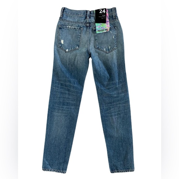 Aritzia Paradise Mine High Rise Straight Distressed Jeans - Picture 1 of 6